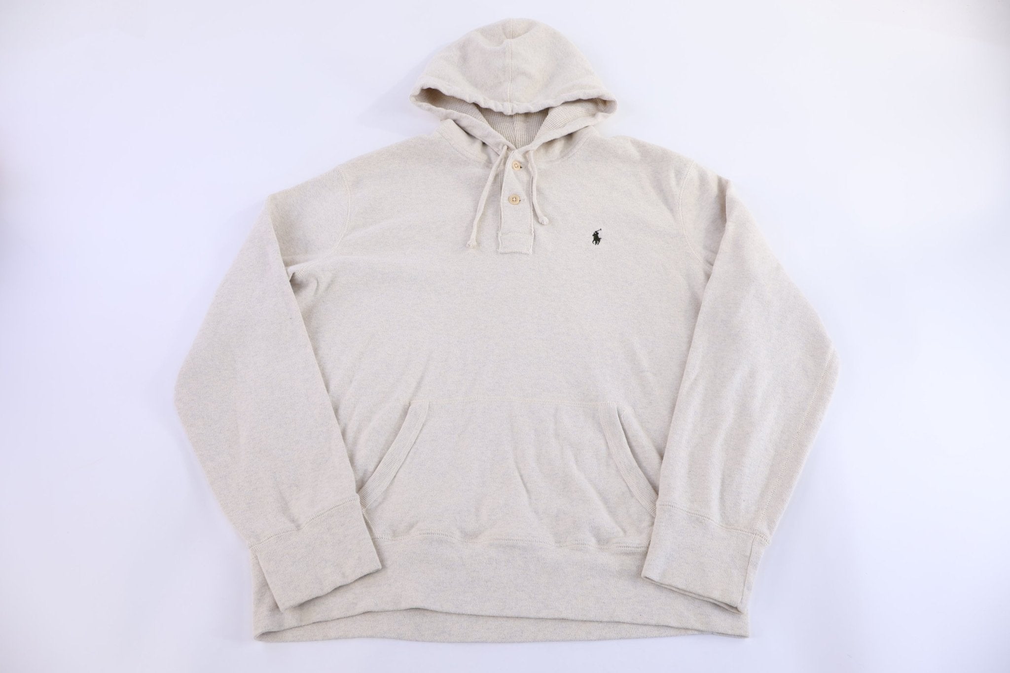 Polo by Ralph Lauren Embroidered Logo Tan Pullover - Sweater - Thrifted Threads