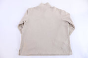 Polo by Ralph Lauren Embroidered Logo Tan Quarter Zip Pullover - Sweater - Thrifted Threads