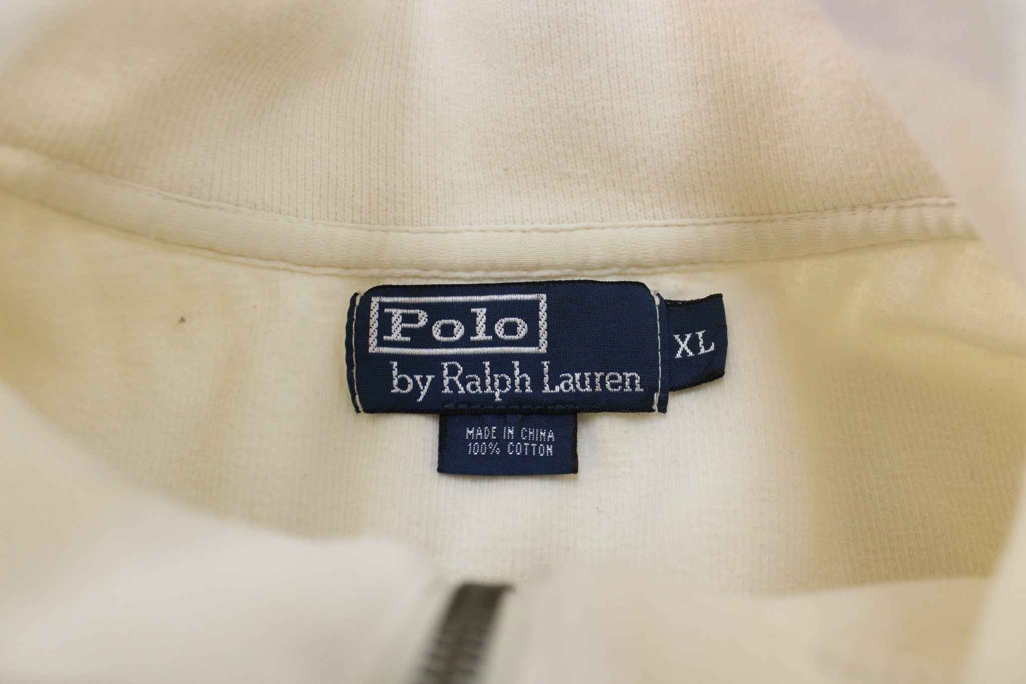 Polo by Ralph Lauren Embroidered Logo White Pullover Sweater - ThriftedThreads.com