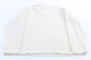 Polo by Ralph Lauren Embroidered Logo White Quarter Zip Sweater - ThriftedThreads.com