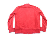 Polo by Ralph Lauren Embroidered Logo White & Red Zip Up Jacket - ThriftedThreads.com