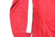 Polo by Ralph Lauren Embroidered Logo White & Red Zip Up Jacket - ThriftedThreads.com
