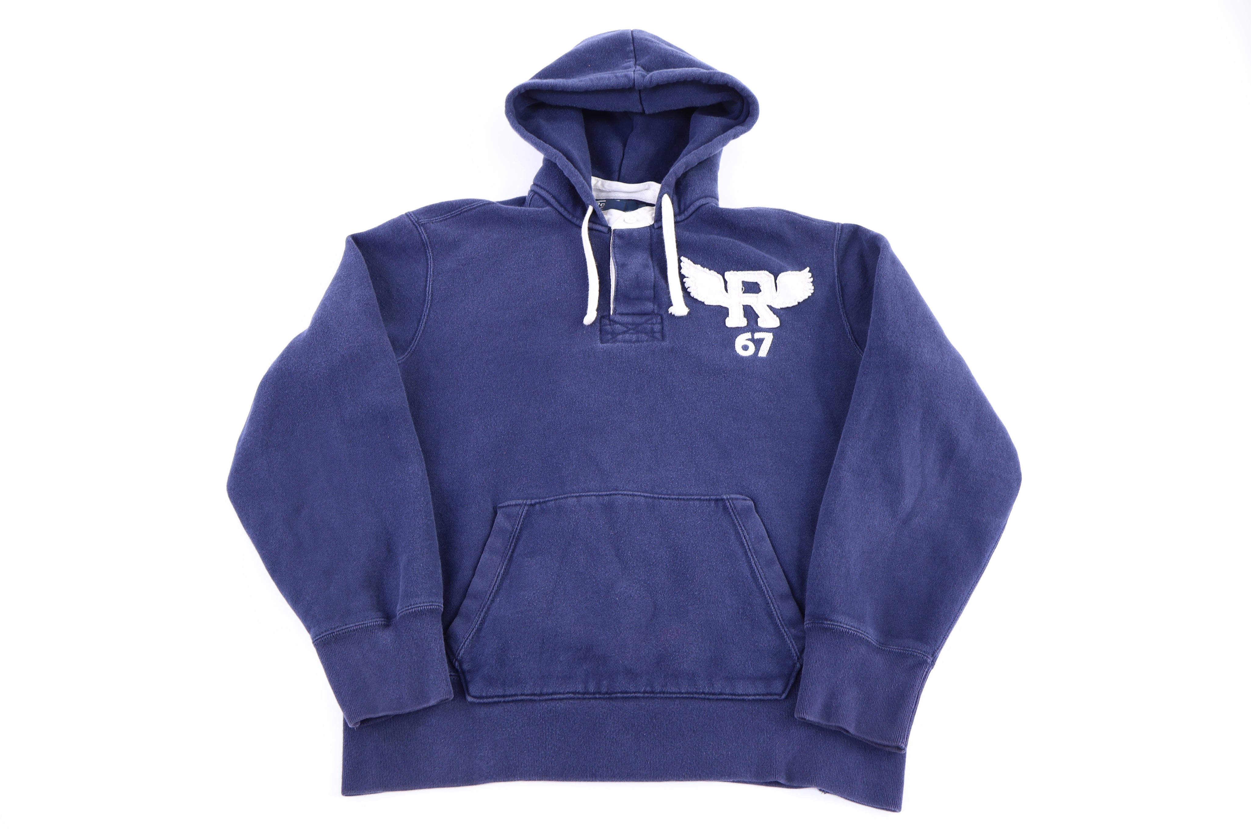 Polo by Ralph Lauren Embroidered Pullover Hoodie - Sweatshirt - Thrifted Threads