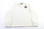 Polo by Ralph Lauren Embroidered White Sweater - ThriftedThreads.com