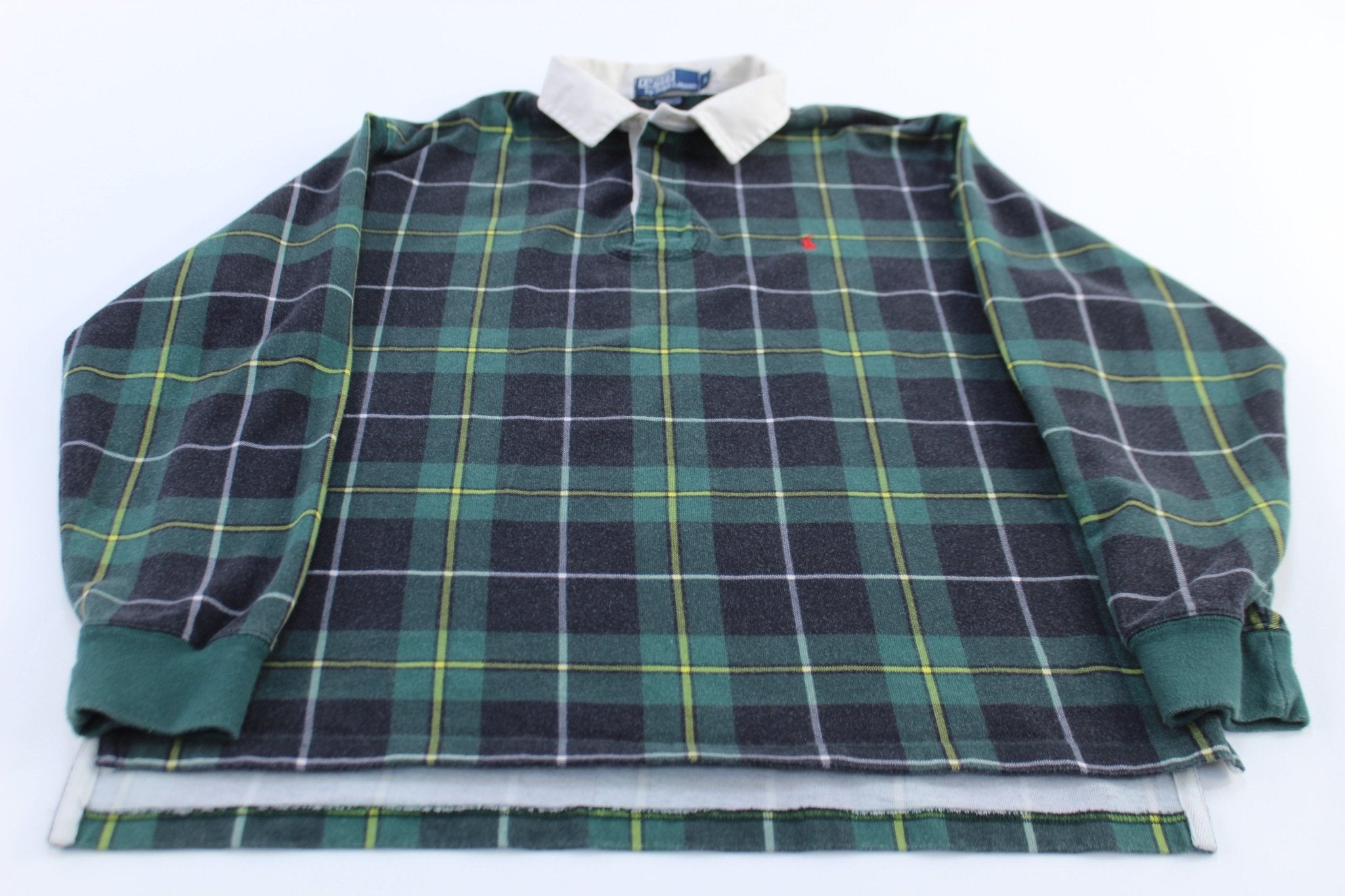 Polo by Ralph Lauren Green Plaid LS Button Up - ThriftedThreads.com