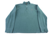Polo by Ralph Lauren Green Quarter Zip Sweater - Sweater - Thrifted Threads