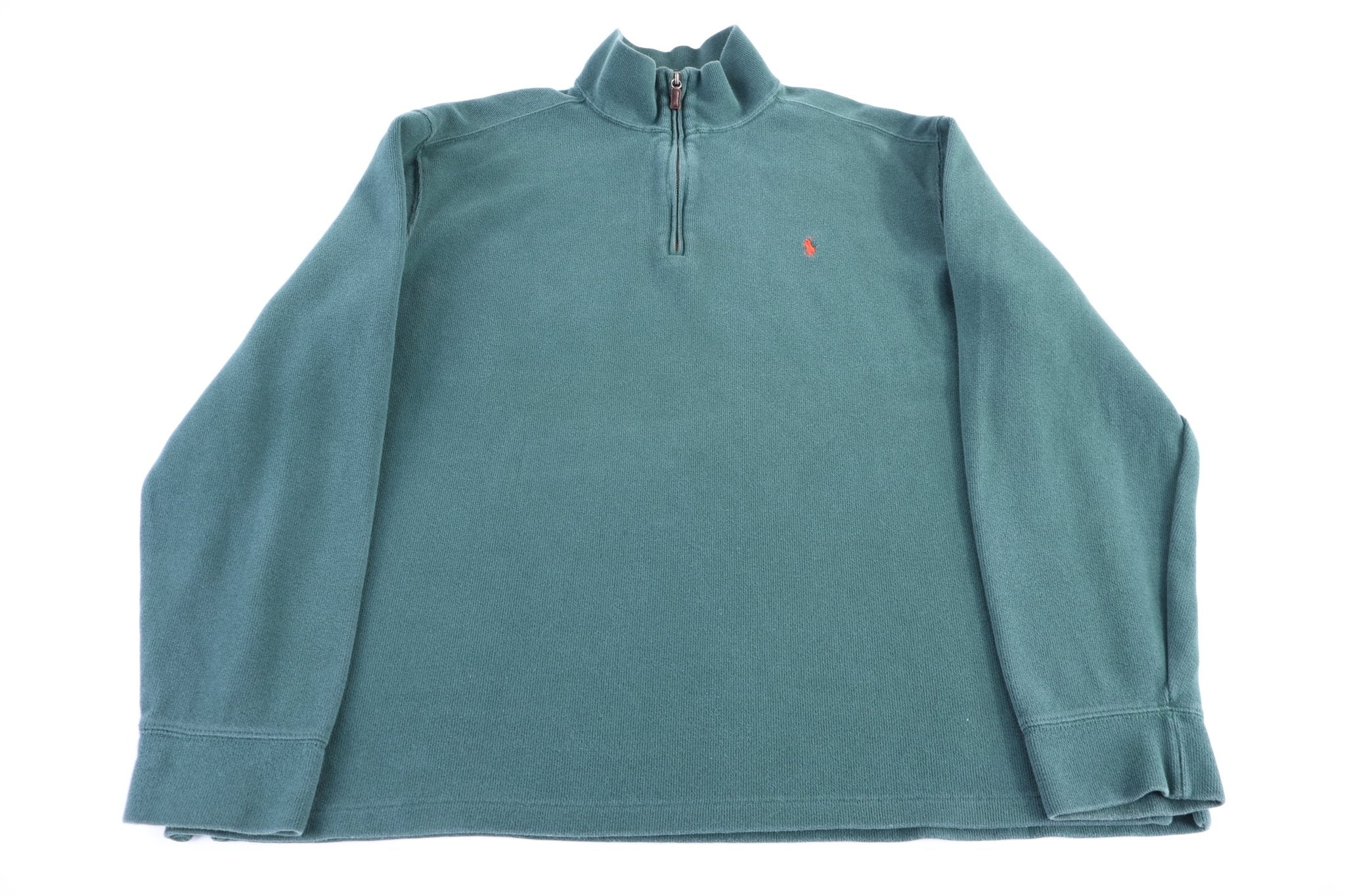 Polo by Ralph Lauren Green Quarter Zip Sweater - Sweater - Thrifted Threads