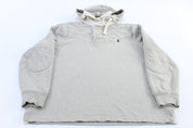 Polo by Ralph Lauren Grey Button Up Hoodie - ThriftedThreads.com