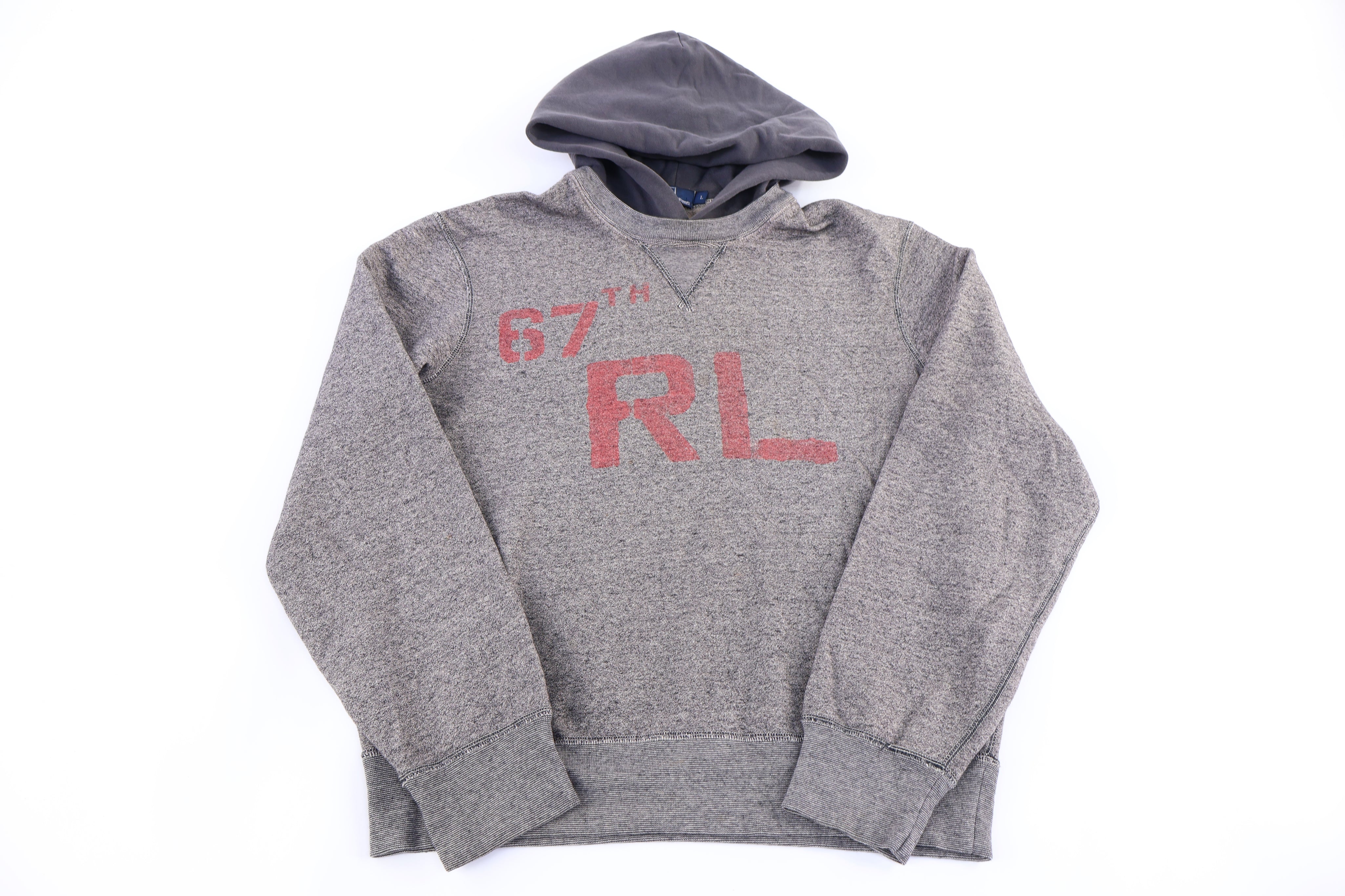 Polo by Ralph Lauren Grey Pullover Hoodie - Sweatshirt - Thrifted Threads