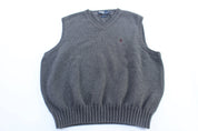 Polo by Ralph Lauren Grey Sweater Vest - ThriftedThreads.com