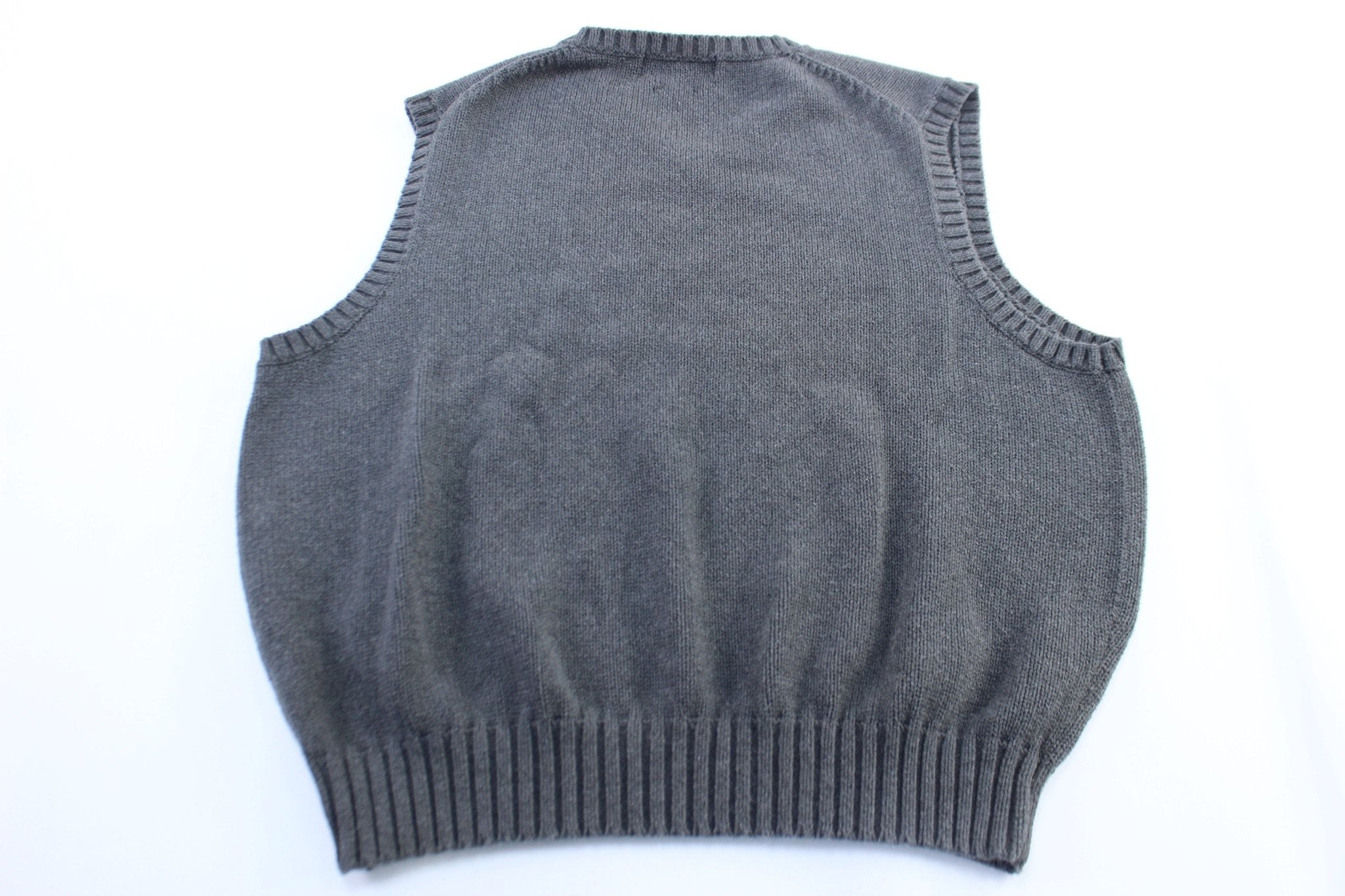 Polo by Ralph Lauren Grey Sweater Vest - ThriftedThreads.com
