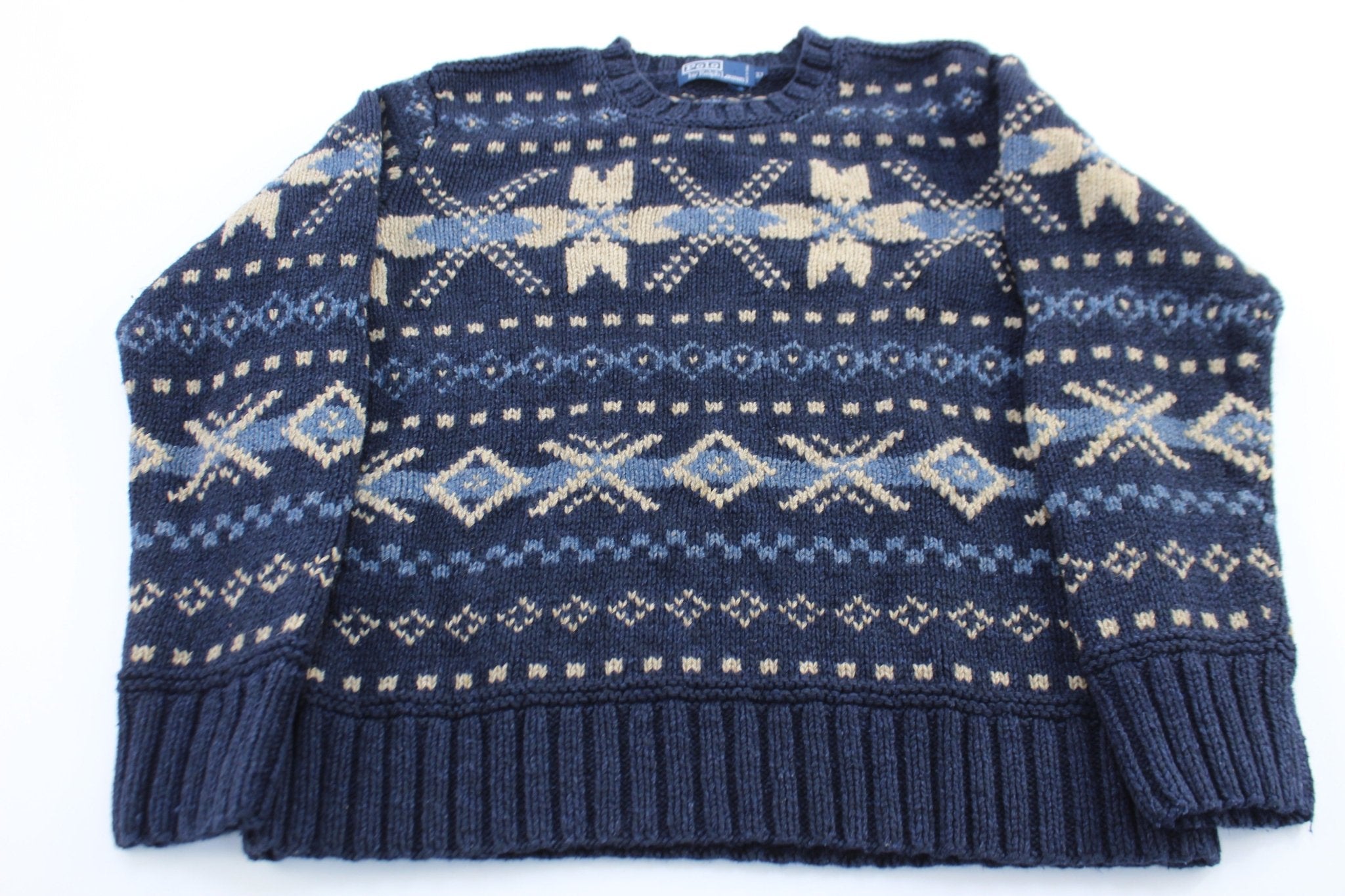 Polo by Ralph Lauren Hand Knit Ski Sweater - ThriftedThreads.com