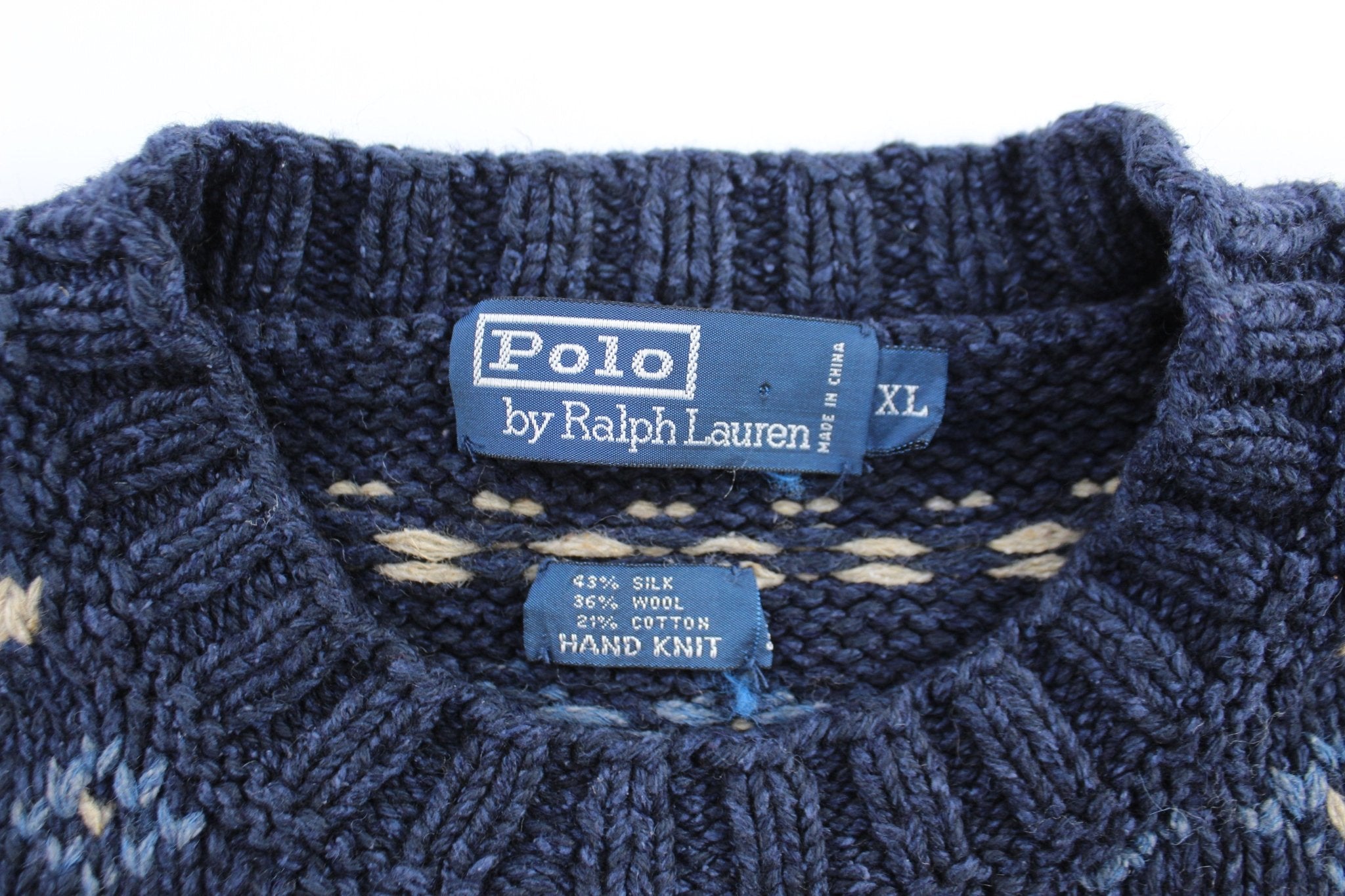 Polo by Ralph Lauren Hand Knit Ski Sweater - ThriftedThreads.com