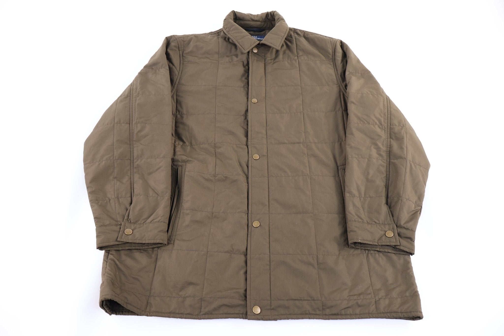 Polo by Ralph Lauren Khaki Full Zip Jacket - Jacket - Thrifted Threads