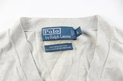 Polo by Ralph Lauren Light Grey Cardigan - ThriftedThreads.com