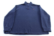 Polo by Ralph Lauren Navy Blue Quarter Zip Sweater - Sweater - Thrifted Threads