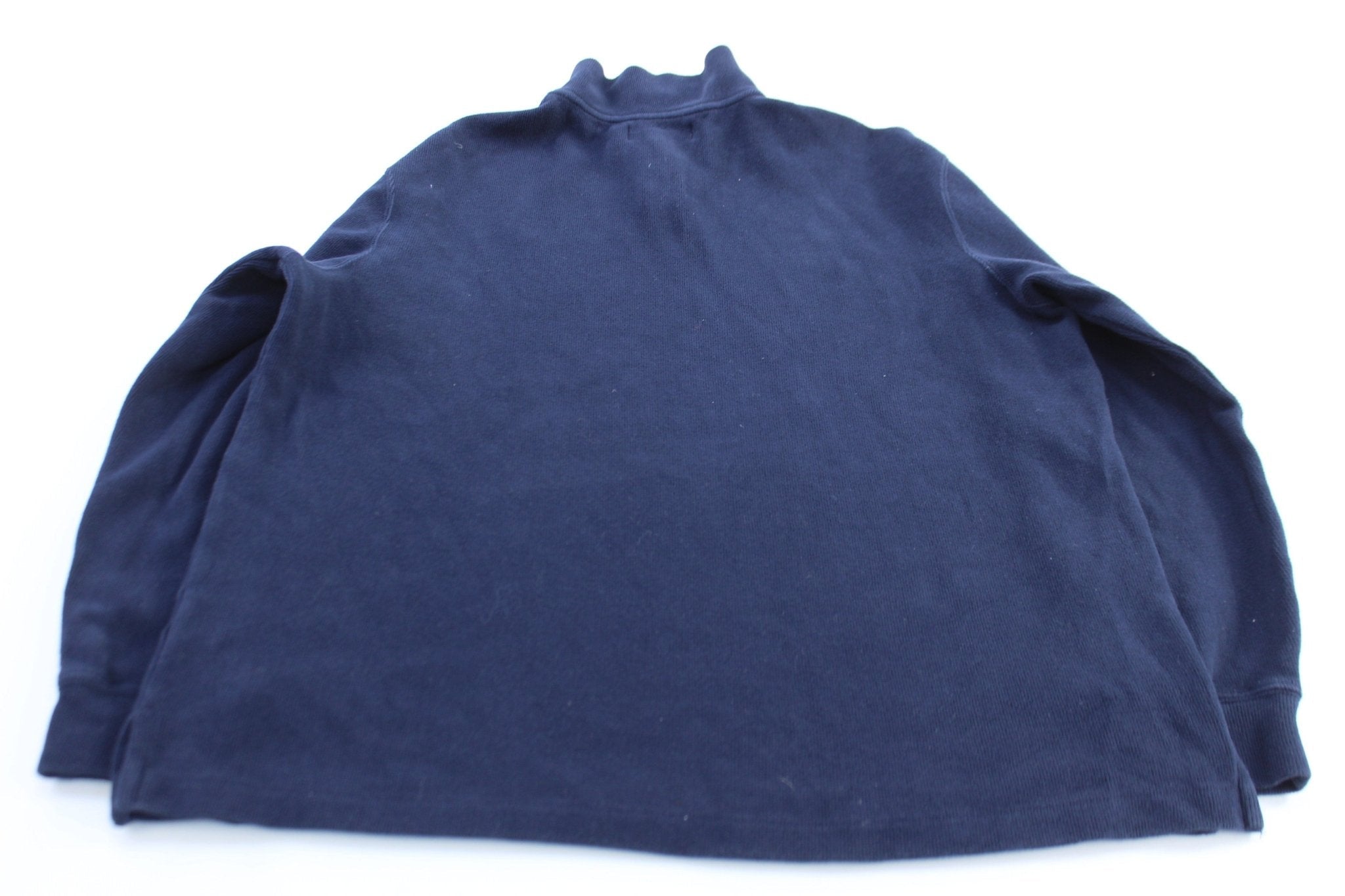 Polo by Ralph Lauren Navy Blue Quarter Zip Sweater - Sweater - Thrifted Threads