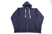Polo by Ralph Lauren Navy Full Zip Hoodie - Sweatshirt - Thrifted Threads