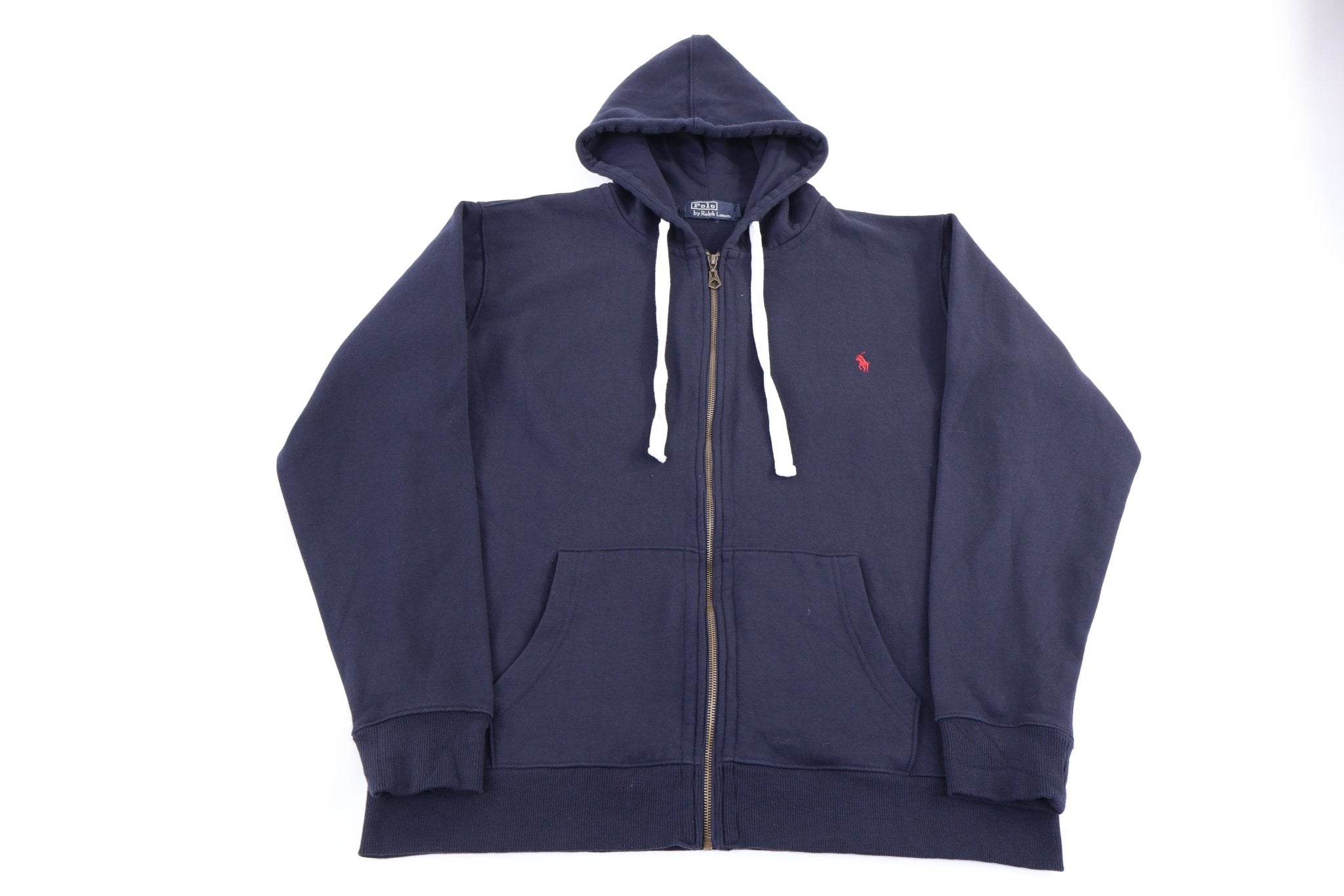 Polo by Ralph Lauren Navy Full Zip Hoodie - Sweatshirt - Thrifted Threads