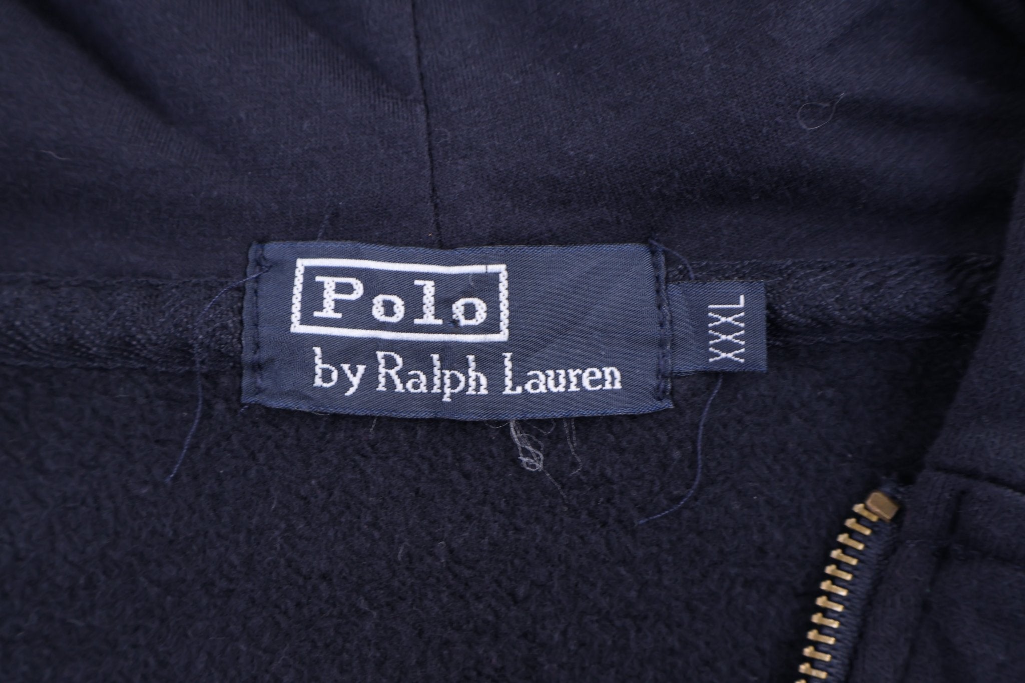 Polo by Ralph Lauren Navy Full Zip Hoodie - Sweatshirt - Thrifted Threads