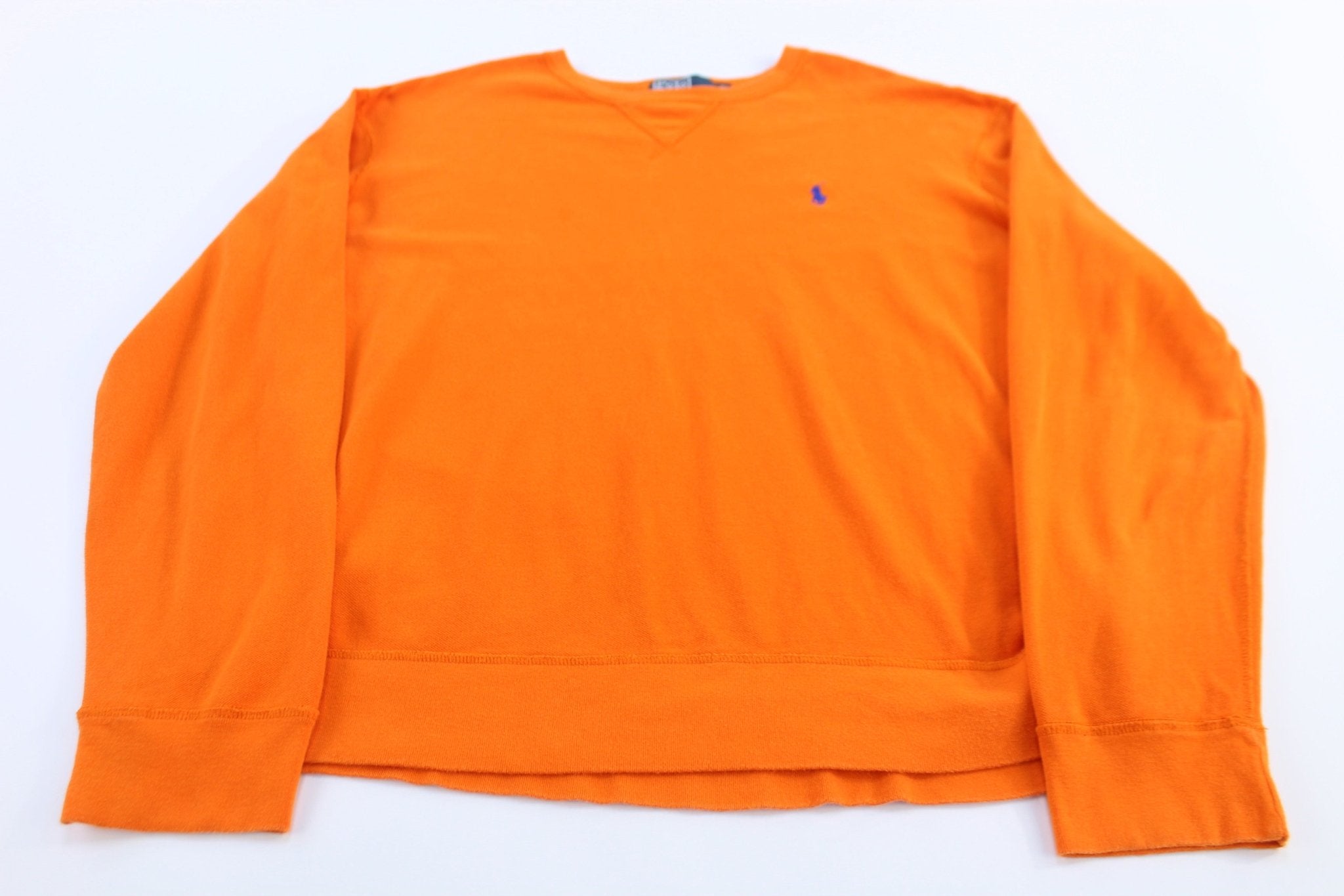 Polo by Ralph Lauren Orange Pullover Sweater - ThriftedThreads.com