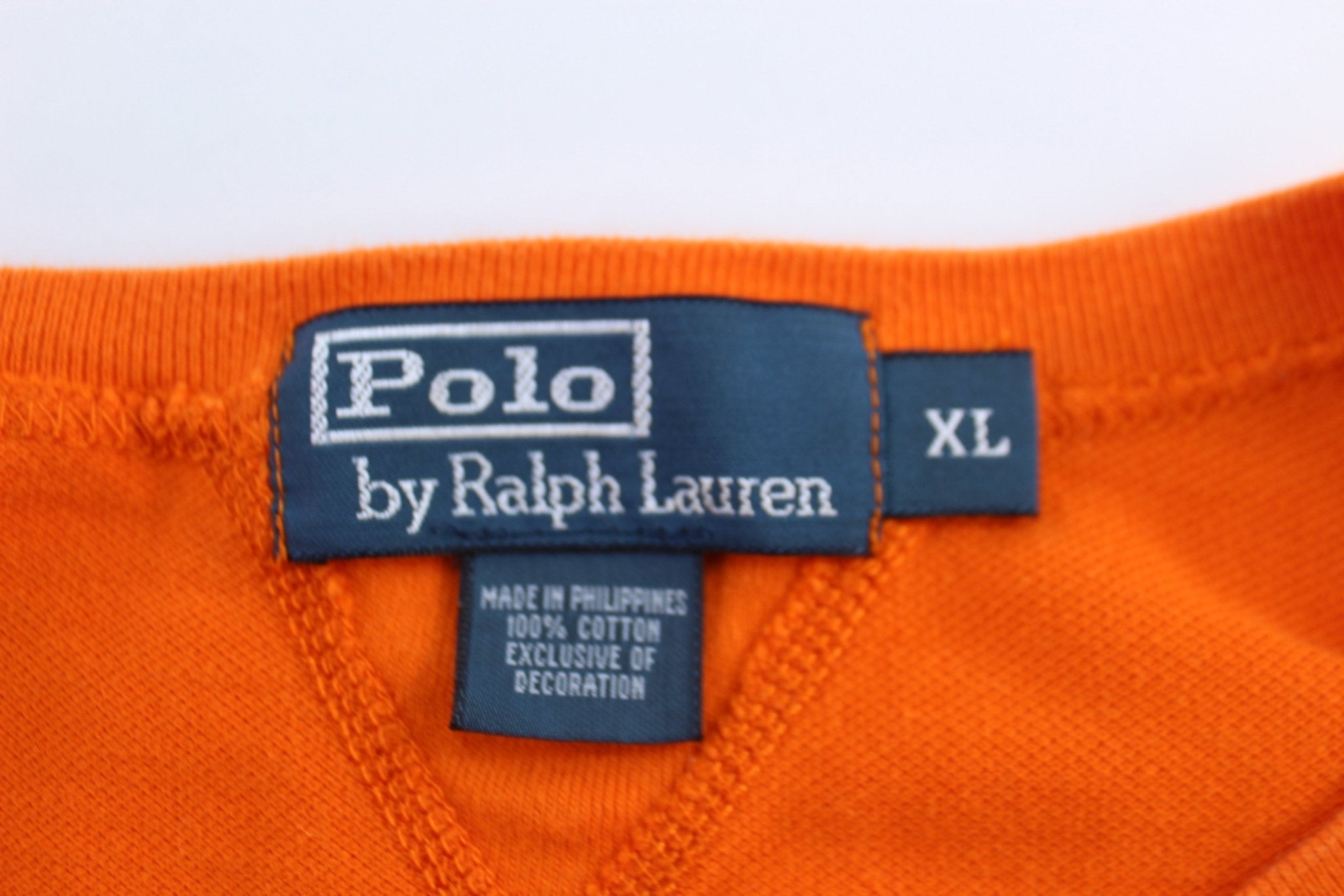 Polo by Ralph Lauren Orange Pullover Sweater - Sweater - Thrifted Threads