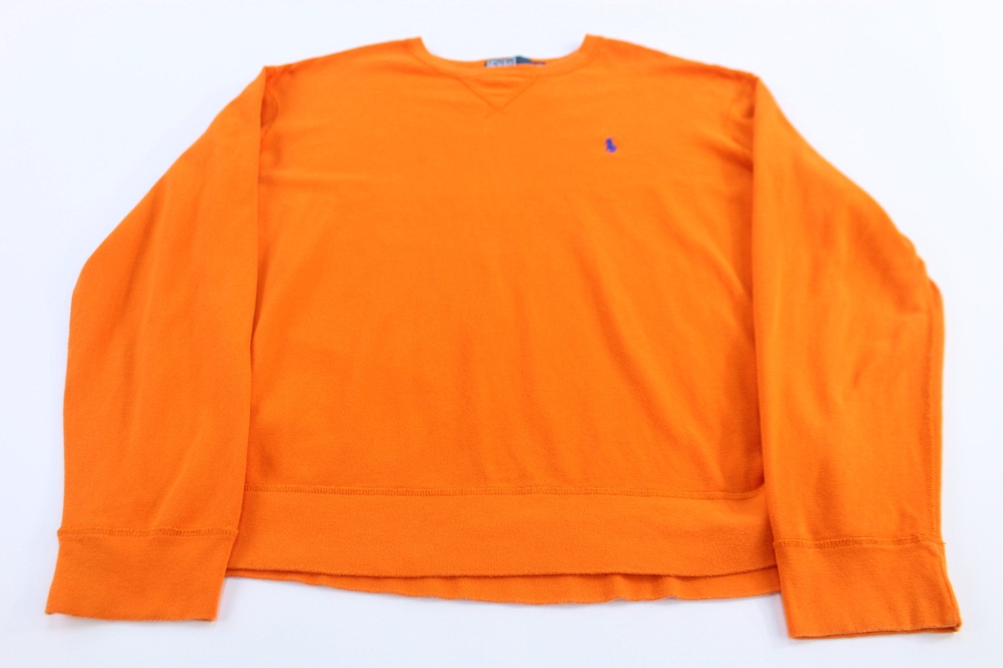 Polo by Ralph Lauren Orange Pullover Sweater - Sweater - Thrifted Threads