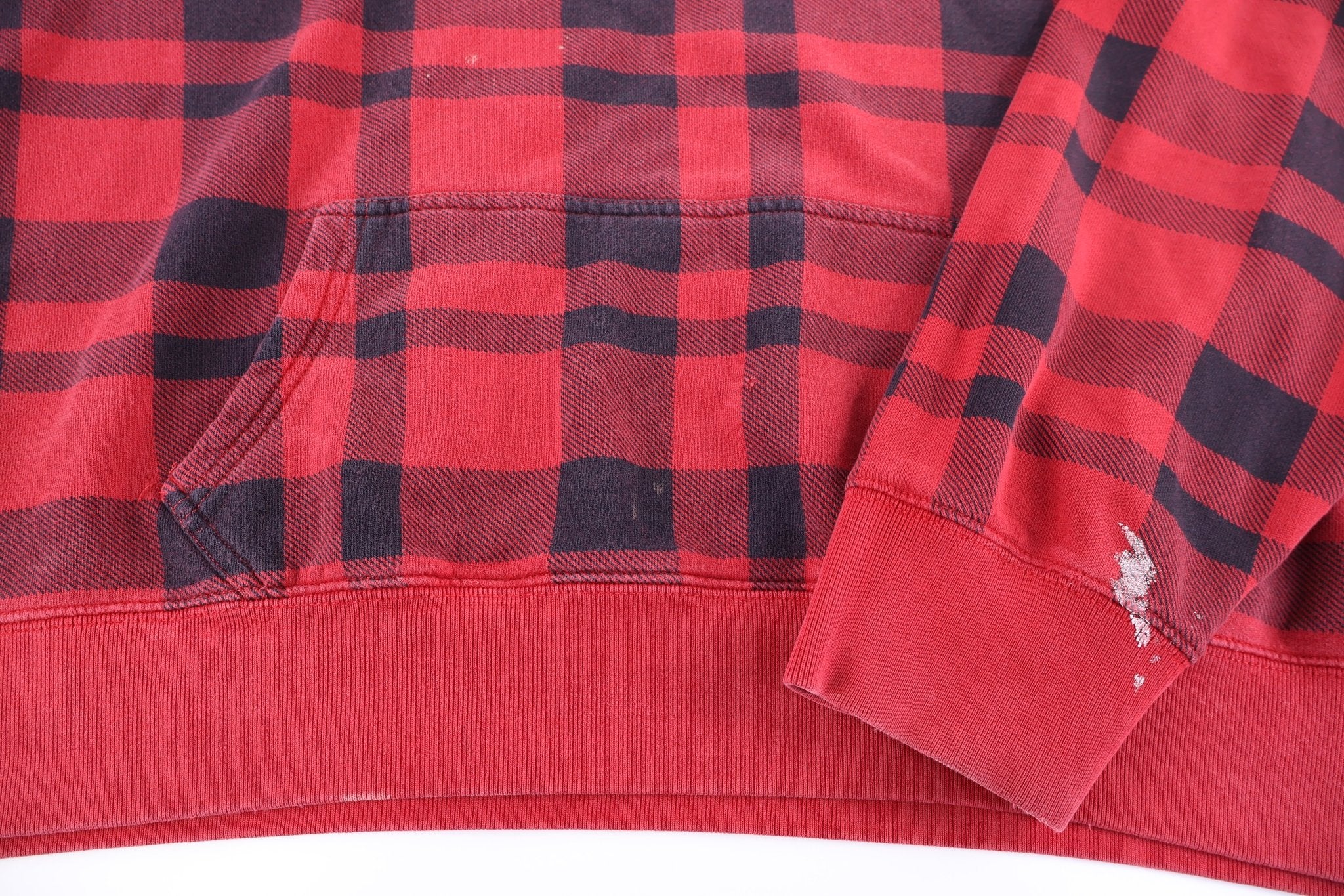 Polo by Ralph Lauren Plaid Pattern Pullover Hoodie - Sweatshirt - Thrifted Threads