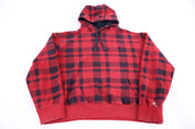 Polo by Ralph Lauren Plaid Pattern Pullover Hoodie - Sweatshirt - Thrifted Threads