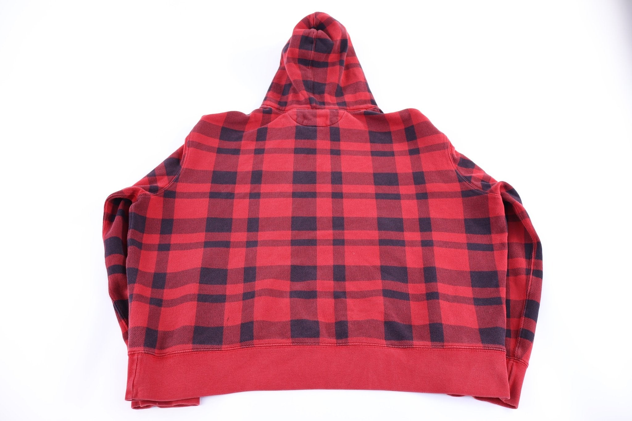 Polo by Ralph Lauren Plaid Pattern Pullover Hoodie - Sweatshirt - Thrifted Threads
