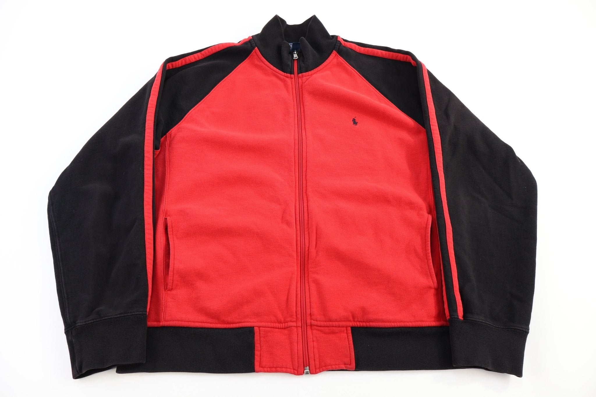 Polo by Ralph Lauren Red & Black Full Zip Jacket - Jacket - Thrifted Threads