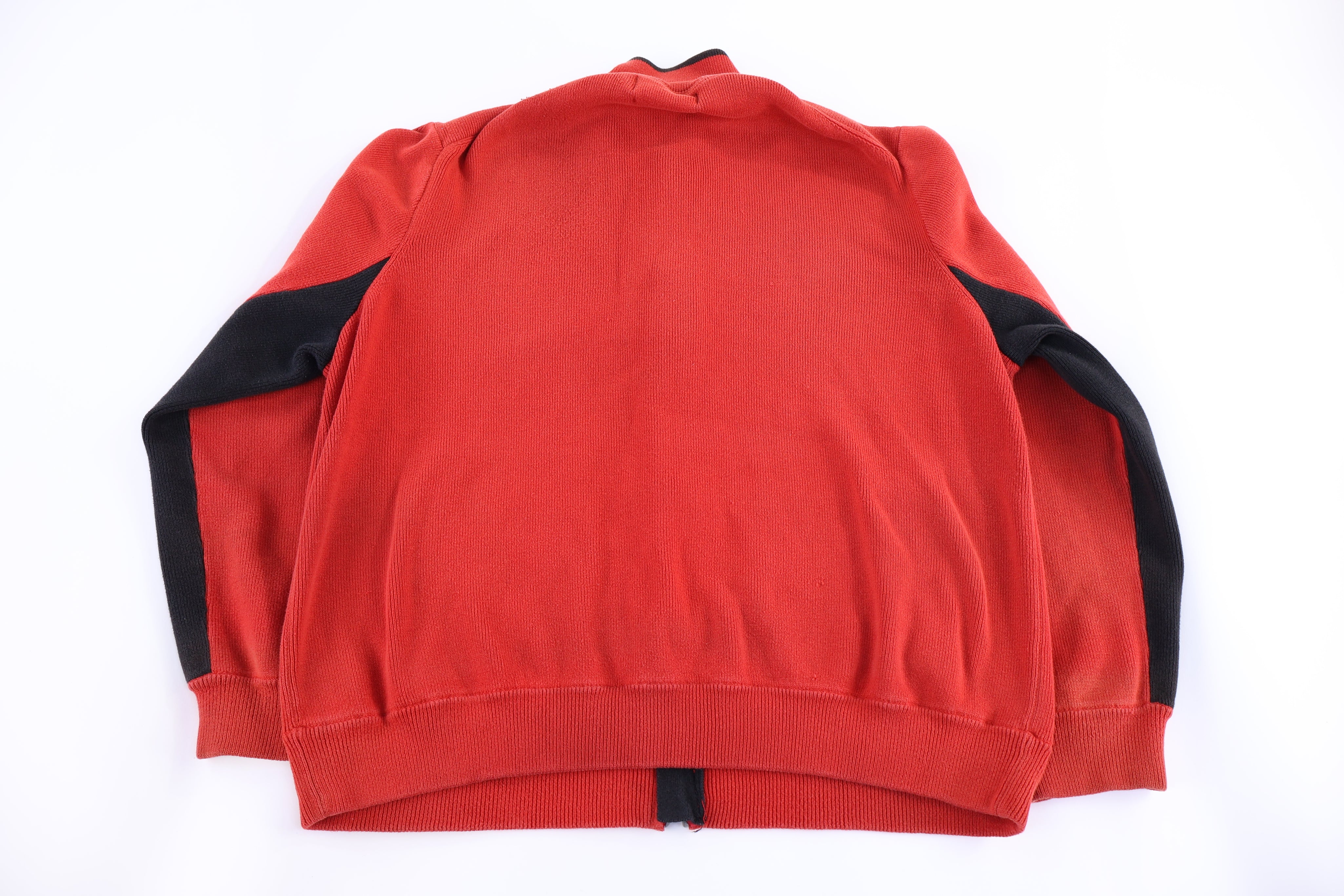 Polo by Ralph Lauren Red & Black Full Zip Track Jacket - Jacket - Thrifted Threads