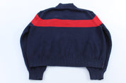 Polo by Ralph Lauren Red & Blue NYC Striped Pullover Sweater - ThriftedThreads.com