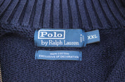 Polo by Ralph Lauren Red & Blue NYC Striped Pullover Sweater - ThriftedThreads.com