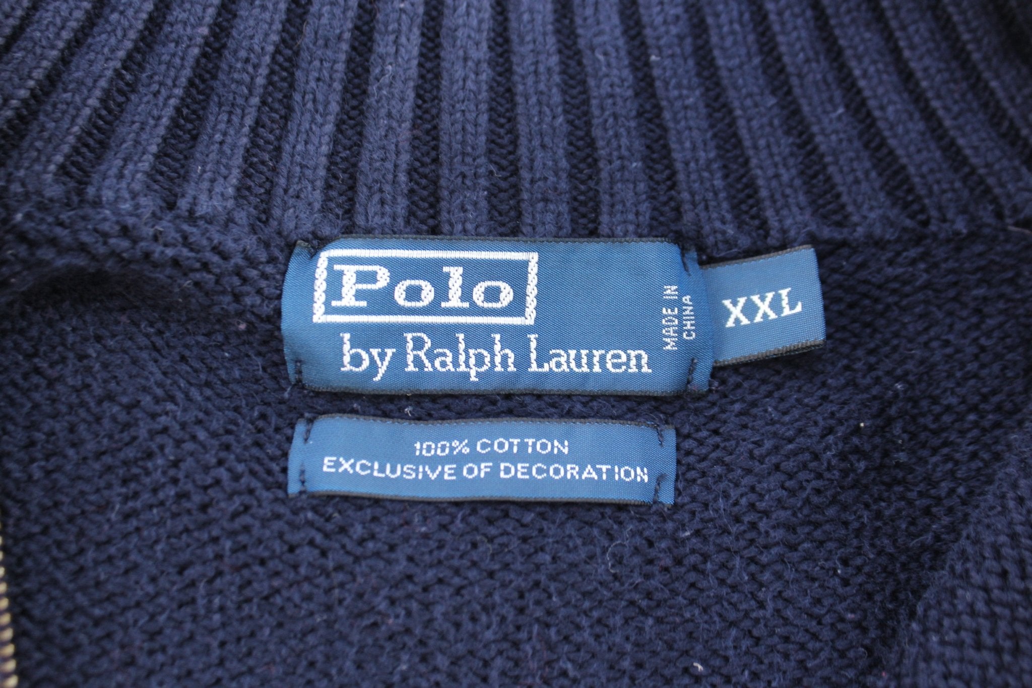 Polo by Ralph Lauren Red & Blue NYC Striped Pullover Sweater - ThriftedThreads.com