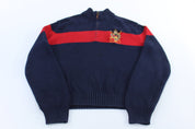 Polo by Ralph Lauren Red & Blue NYC Striped Pullover Sweater - ThriftedThreads.com