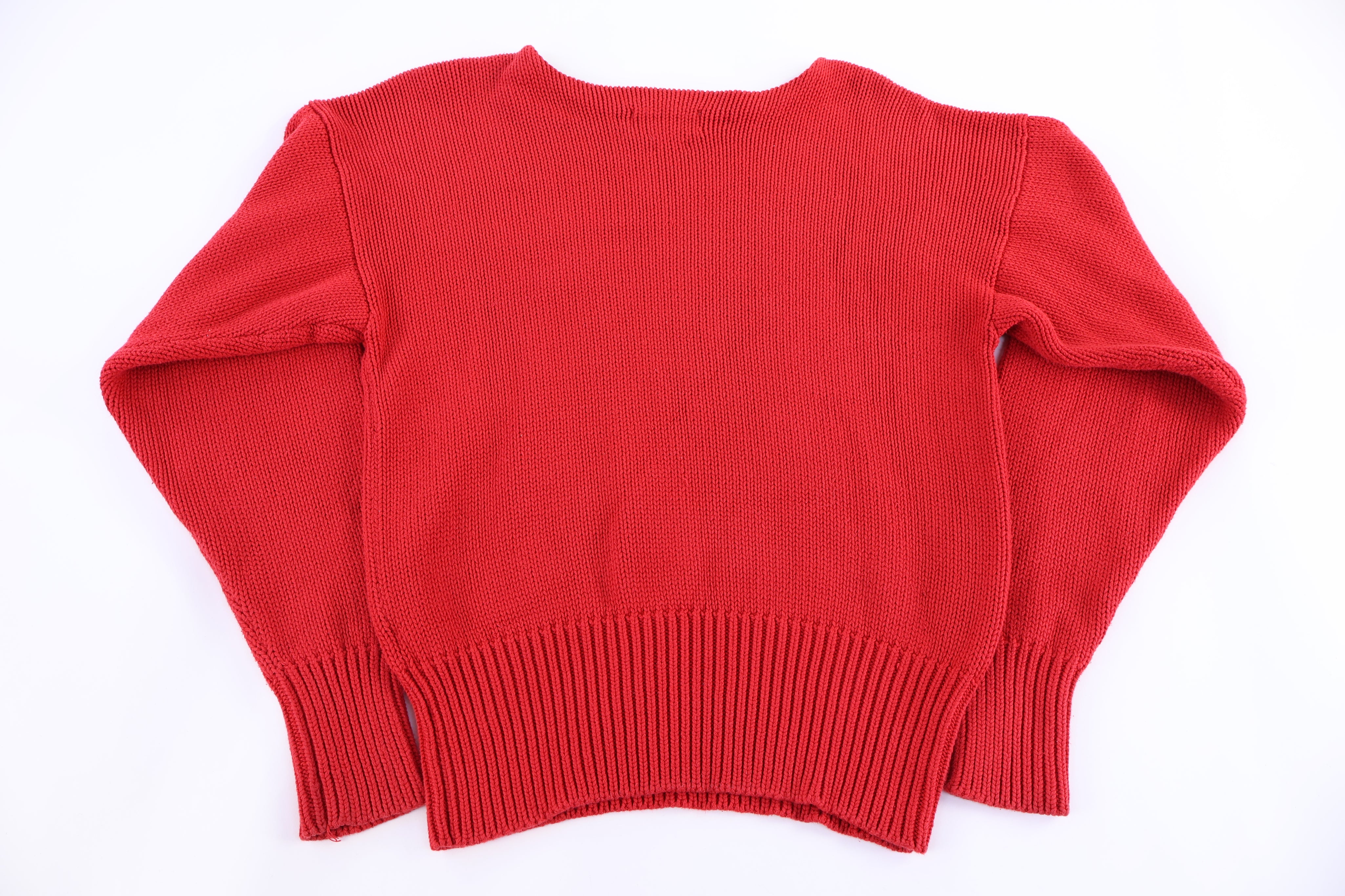 Polo by Ralph Lauren Red Knit Sweater - Sweater - Thrifted Threads