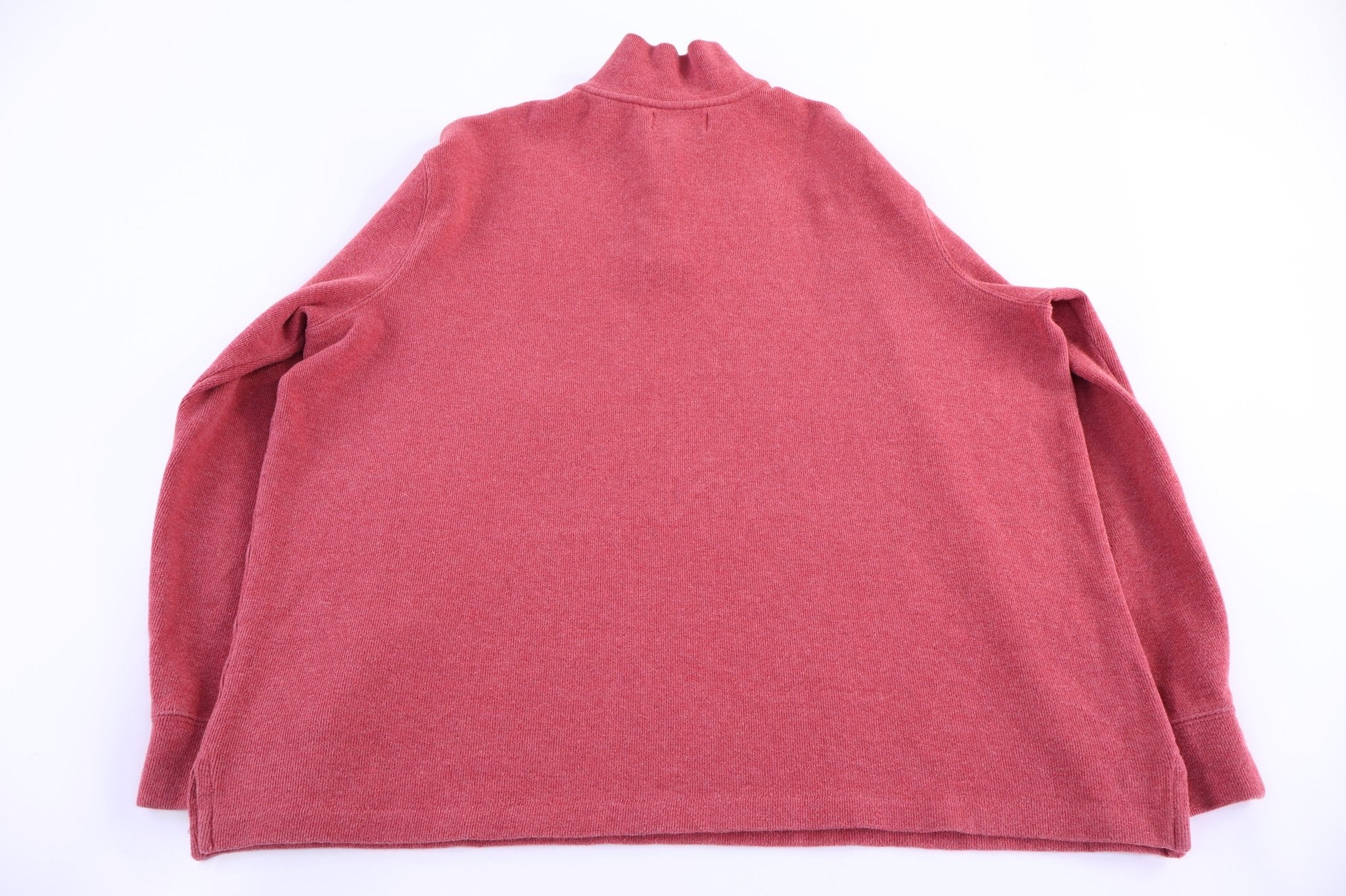 Polo by Ralph Lauren Red Quarter Zip Sweater - Sweater - Thrifted Threads