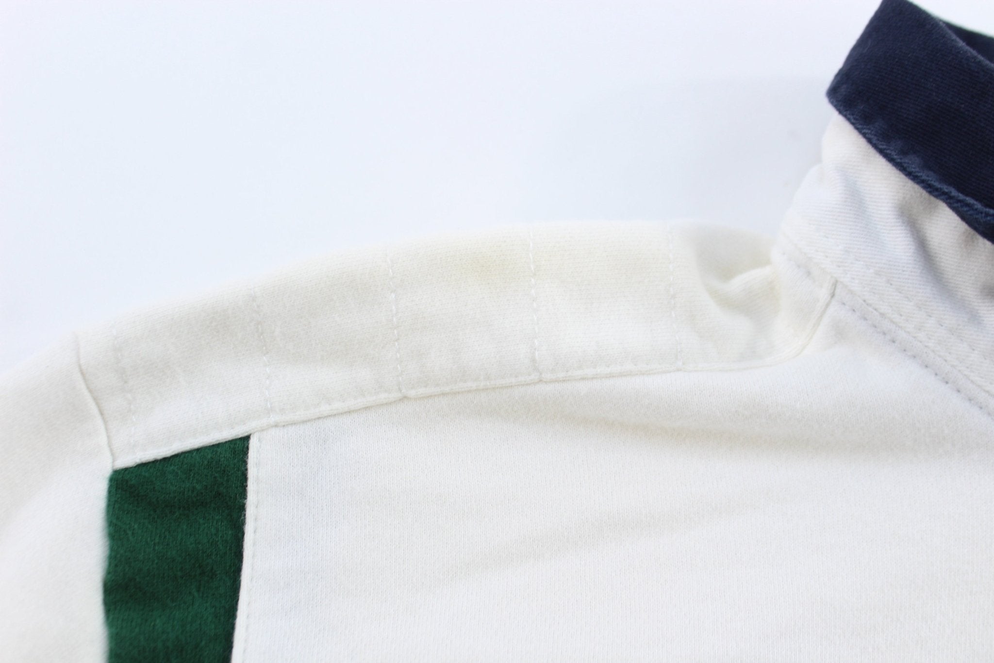 Polo by Ralph Lauren Snow Polo Challenge Cup Striped LS Button Up - ThriftedThreads.com