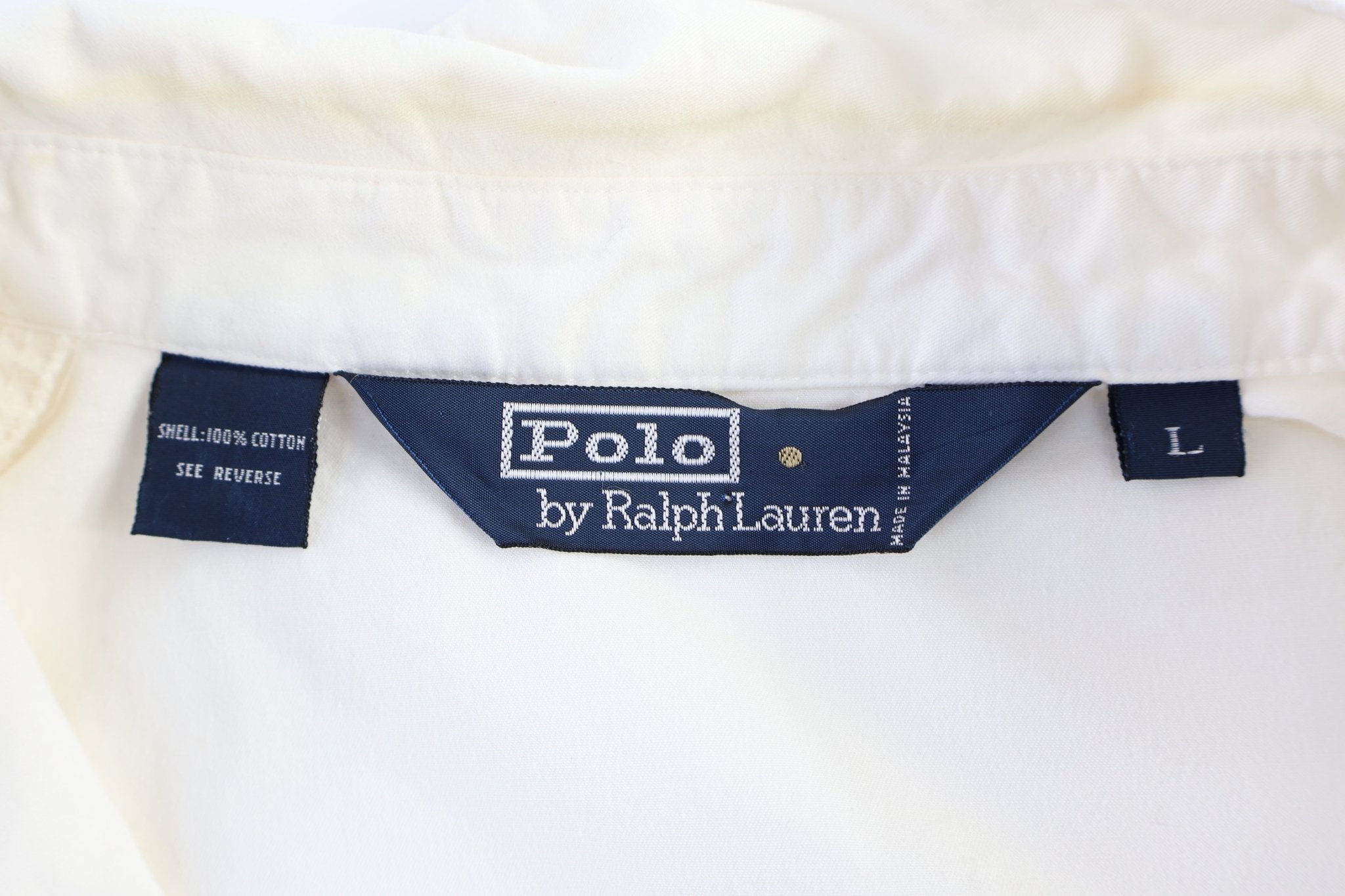 Polo by Ralph Lauren White Full Zip Jacket - Jacket - Thrifted Threads