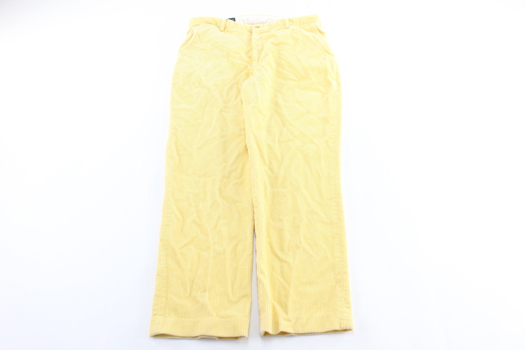 Polo by Ralph Lauren Yellow Corduroy Pants - ThriftedThreads.com
