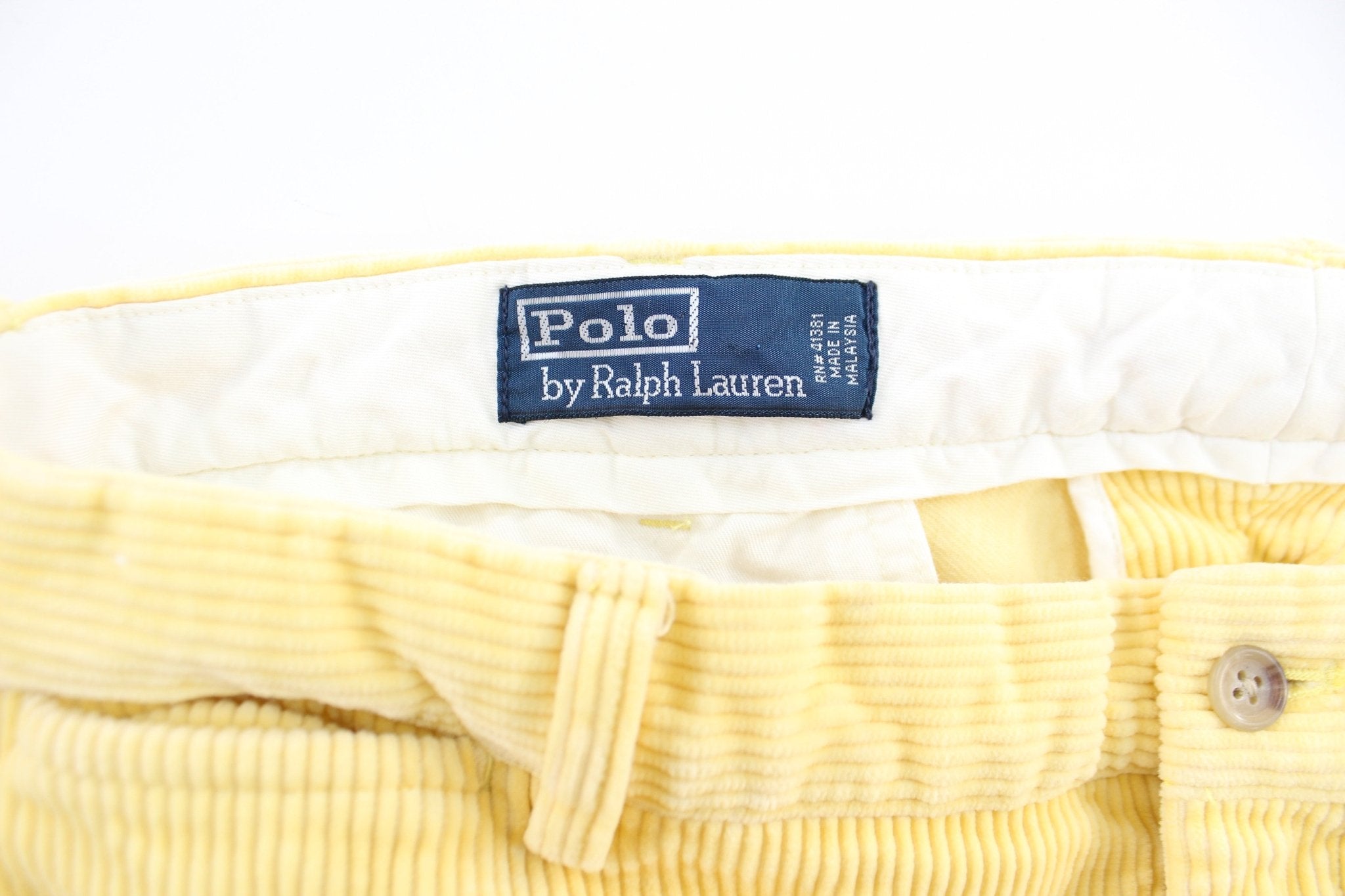 Polo by Ralph Lauren Yellow Corduroy Pants - ThriftedThreads.com