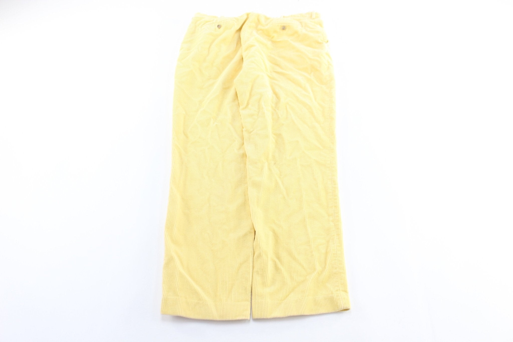 Polo by Ralph Lauren Yellow Corduroy Pants - ThriftedThreads.com