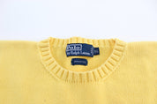 Polo by Ralph Lauren Yellow Knit Sweater - ThriftedThreads.com