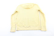 Polo by Ralph Lauren Yellow Waffle Knit Pullover - ThriftedThreads.com