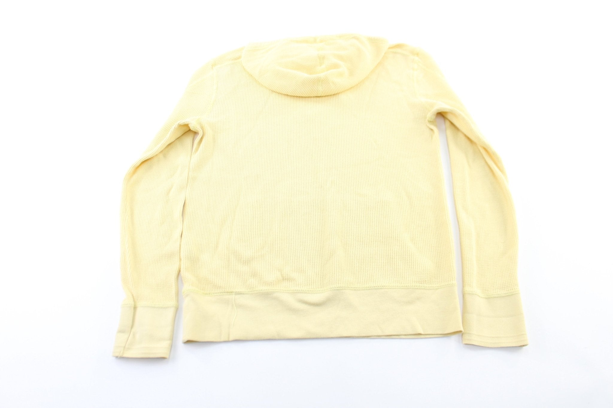 Polo by Ralph Lauren Yellow Waffle Knit Pullover - ThriftedThreads.com