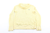 Polo by Ralph Lauren Yellow Waffle Knit Pullover - ThriftedThreads.com