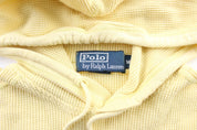 Polo by Ralph Lauren Yellow Waffle Knit Pullover - ThriftedThreads.com