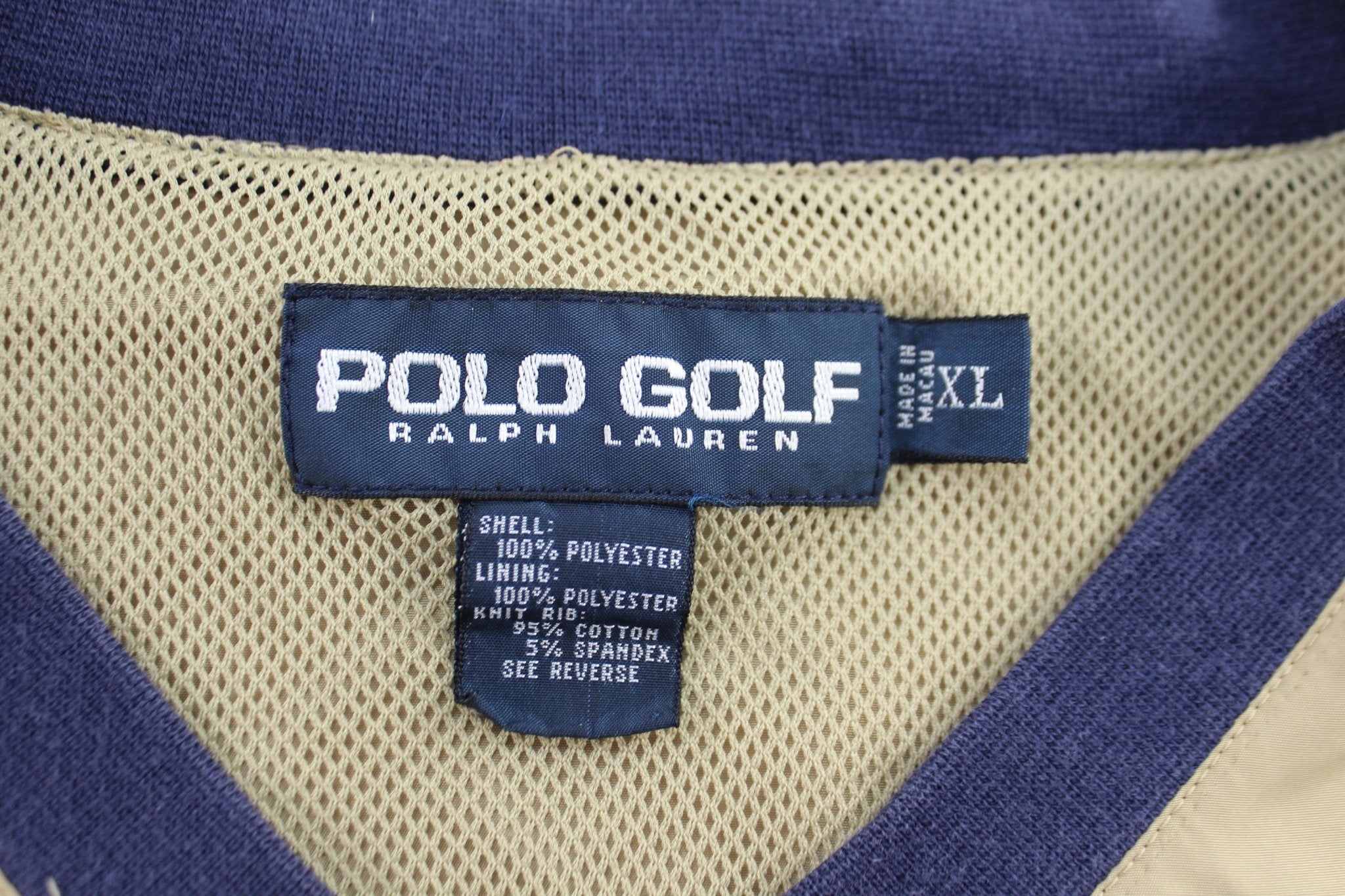 Polo Golf Ralph Lauren Embroidered Logo Windbreaker Pullover - ThriftedThreads.com