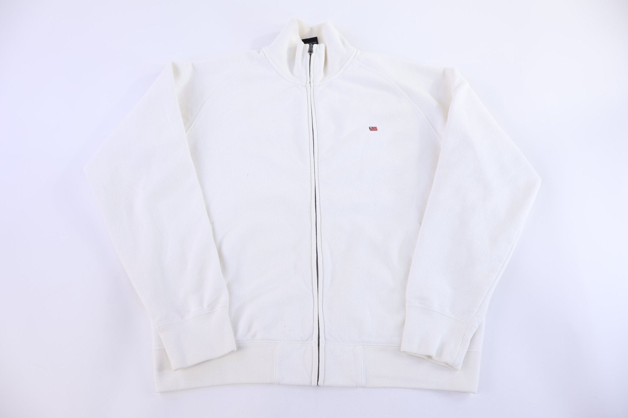 Polo Jeans Co Ralph Lauren White Full Zip Jacket - Jacket - Thrifted Threads